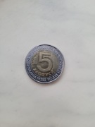 Moneta 5 zł 100 lecie odzyskiwania przez Polskę Niepodległości 