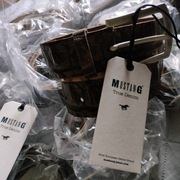 Pasek skórzan Mustang orygin nowy 80  wloski.