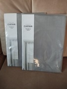 2 szt zasłon woalowych 2x firana na szelkach 145x245 zestaw dwie firany