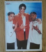 Michael Jackson i Kris Kross  (plakat A4 z czasopisma BRAVO)