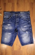 Szorty Jack and Jones r. XL loose fit z przetarciami bawełna