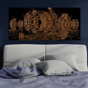 Obraz na płótnie 120x50cm, Grafika3D, Abstrakcja