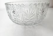 Duża Misa do owoców salaterka kryształ PRL