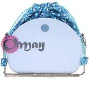 Niebieski organizer worek do Obag MOON LIGHT kwiaty 2 kieszenie komin OMAY