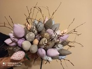 stroik na Wielkanoc - tulipany