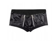 Męskie Bokserki Lateksowe z odpinanym zamkiem Sexy Bielizna r. L 