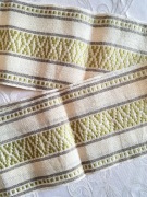 Świąteczny i nie tylko, bieżnik/ Laufer na stół, retro, tkany