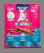 Vitakraft cat  mini 3szt flądra i omega 3 paluszki dla kota 
