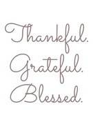 Plakat chrześcijański cytat Thankful 30x40