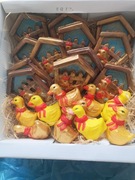 Ręcznie malowane wielkanocne figurki gipsowe do stroików