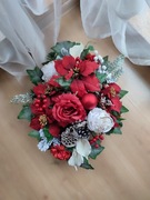 Duża wiązanka świąteczna premium na grób, nr 27