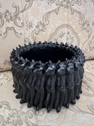 Duża doniczka koty czarna