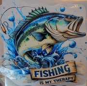 Naklejki naklejka naprasowanka na żelazko odzież koszule wędkarstwo terapią