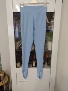 Legginsy błękitne z zapiętkami , mega elastyczne.C170