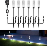 Lampy ogrodowe LED B-right 6 szt. z kolcem IP65 12V – zimna biel