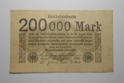 Stary banknot 200 000  Marek Niemcy