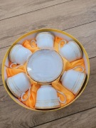 Komplet filiżanek z podstawkami na 6 osób 12 elementów NOWY