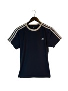 Koszulka damska Adidas granatowa z logiem paskami m