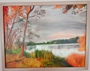 Jesień obraz olejny na płótnie 