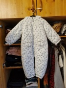 Kombinezon zimowy 5 10 15 r. 86 biały, śliczny