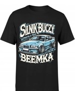 Koszulka męska slim fit BMW 100% bawełna