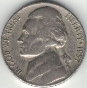 USA 5 centów 1957 D - nr 3