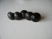 Uchwyty meblowe czarne matowe Stal Nierdzewna z śrubami 5 szt. -50%