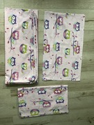 Pościel do łóżeczka bawełniana sówki