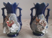 Flakoniki niebieskie - 2 sztuki wysokość 9 cm