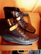 NOWE skórzane botki EMBIS 41 koturny