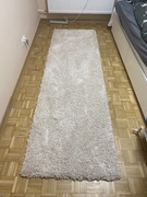 dywan shaggy beżowy 75x250cm