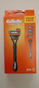 Gillette Fusion5 / Maszynka z 4 wkładami.