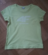 Koszulka tshirt 4F żółty 38 M bluzka top 24hm