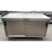 STÓŁ Z SZAFKĄ - DRZWI SUWANE - DORA METAL - 140/70/85 - M.951.N