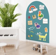 Tablica magnetyczna samoprzylepna dla dzieci 80x100 cm łuk