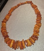 Korale z naturalnego bursztynu