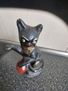 FIGURKA SKARBONKA KOT RETRO DZIEŁO Z LAT 70 PRL