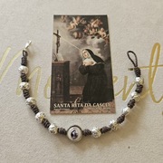 Bransoletka św.Rity z Cascia+obrazek 