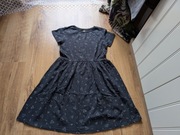 Cool club antracytowa sukienka w trójkąty 164cm 11l-12l+ nowa