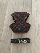 Nowy komplet: szelki bezuciskowe + smycz dla psa kota