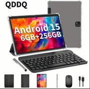 Tablet 10,1 cala Android 15 RAM 6GB ROM 256GB Klawiatura Etui