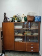 Szafa Witryna Biblioteczka Połysk Retro PRL