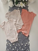 zestaw body+rampers, 62/68, 3-pak