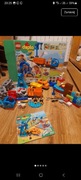 Lego duplo 10875 Tory, pociągi,statek, dzwig
