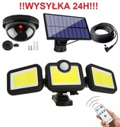 LAMPA SOLARNA 3w1 Z CZUJNIKIEM RUCHU I ZMIERZCHU + GRATIS ATRAPA KAMERY