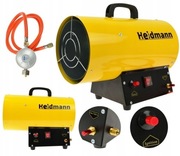 NAGRZEWNICA GAZOWA 15KW 0,65KG/H DMUCHAWA HEIDMANN + WĄŻ Z REDUKTOREM 00751