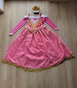 Suknia Aurory 140 królewna korona bal przebieranie kostium strój