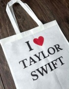 Torebka torba tote bag materiał non woven Taylor swift 
