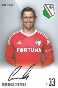 Radosław CIERZNIAK oryginalny autograf! LEGIA Warszawa karta