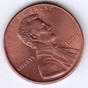 USA 1 cent 1995 r.  st. 3/3
